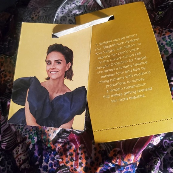 Kika Vargas X Target Coral Reef Scallop Edge Wrap Shirt Medium Bold Print NWT M - Picture 12 of 15